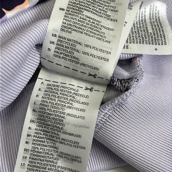 Adidas Youth Girls Size XLarge Purple Colorful Swirls Full Zip Up Track Jacket - Picture 9 of 11